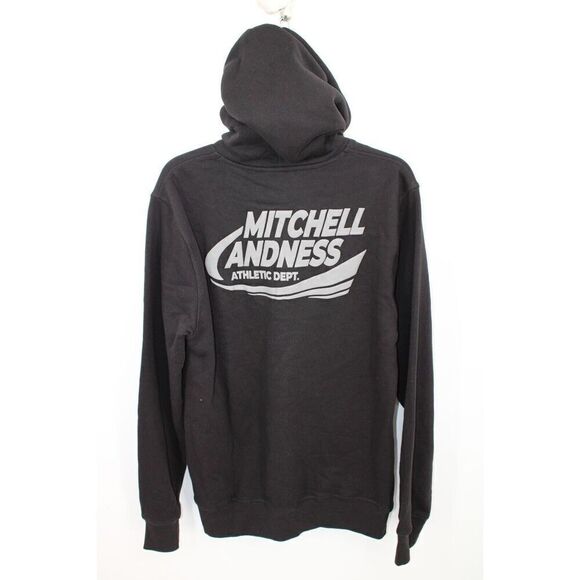 MITCHELL & NESS BASIC LARGE BLACK HOODIE (NWOT) - Picture 7 of 11
